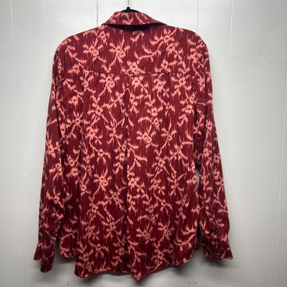 Knox Rose Floral Button Front Long Sleeve Bohemian Shirt Women's Size XL - Picture 6 of 10